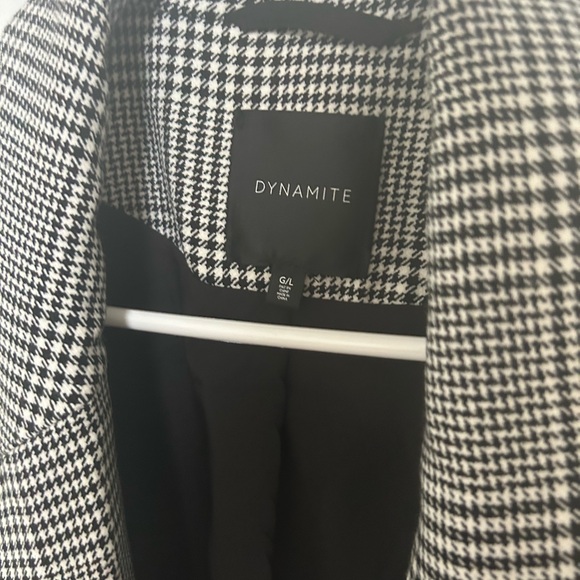 Plaid overcoat / dynamite / size large - Picture 5 of 5